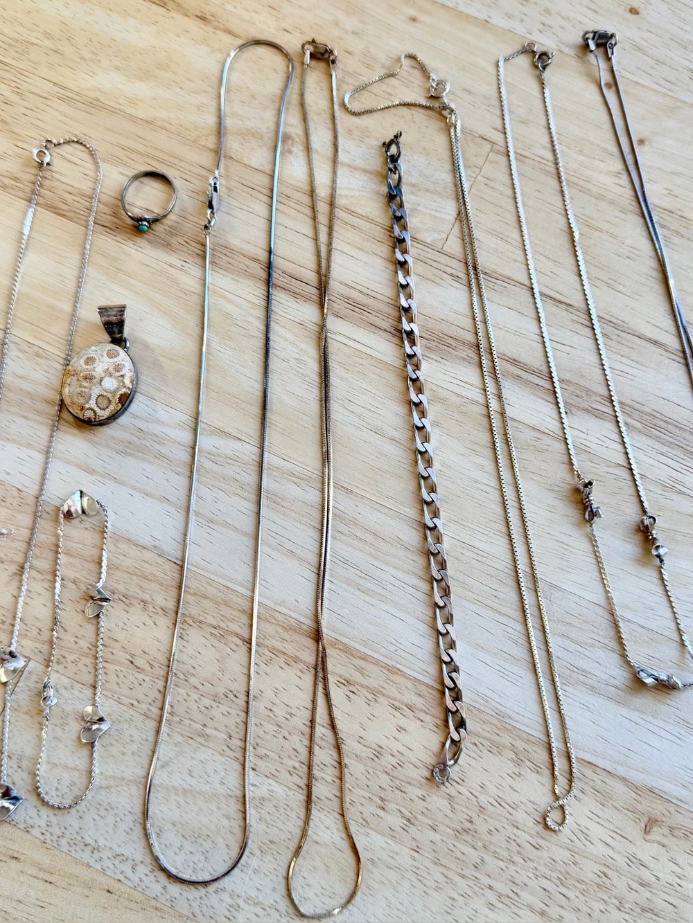 11 Sterling Silver Pieces assorted jewelry